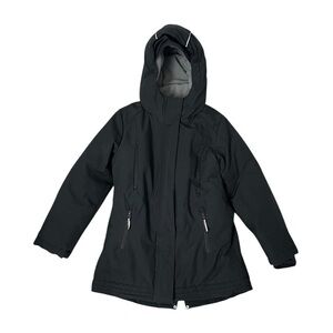 Champion Black Hooded Water Resistant Jacket - Size 6/6X